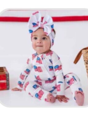 Bums & Roses Red, White & Cute Convertible Romper